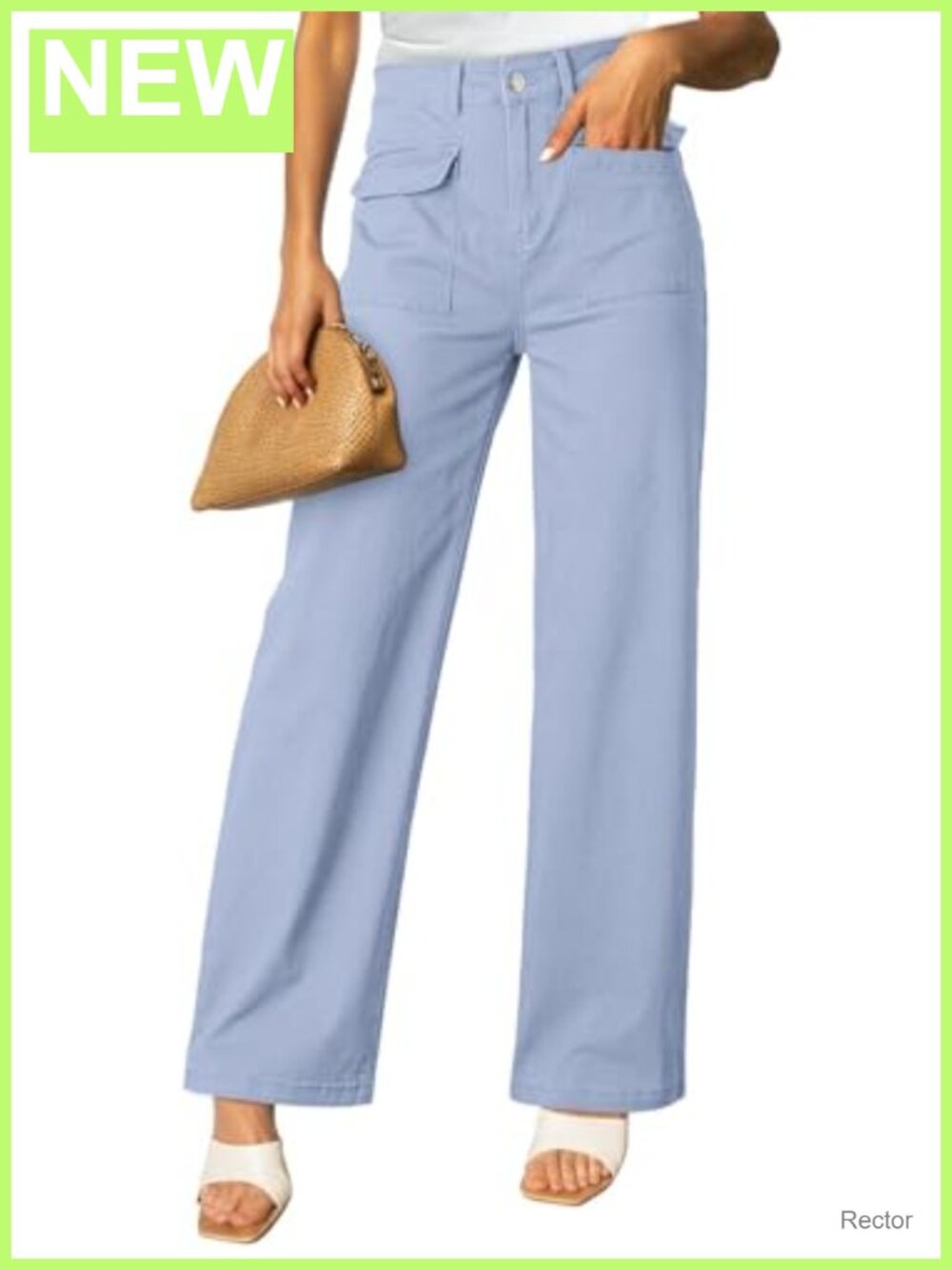 Dokotoo Cargo Baggy Wide Leg High Waist Stretch Pants